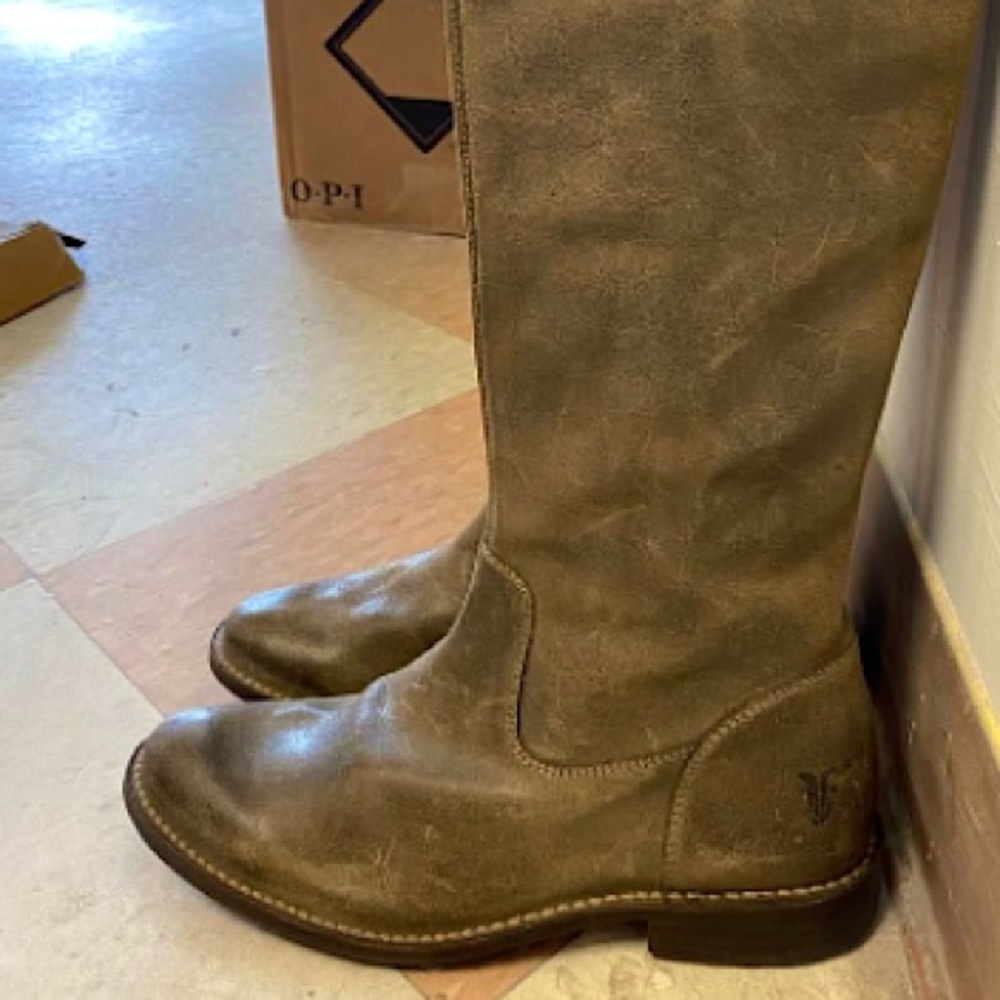 Frye Tall Leather Boots - Size 6 (worn twice)